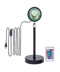 Remote Controlled Galaxy Projector + Remote Controlled Sunset Lamp Bundle