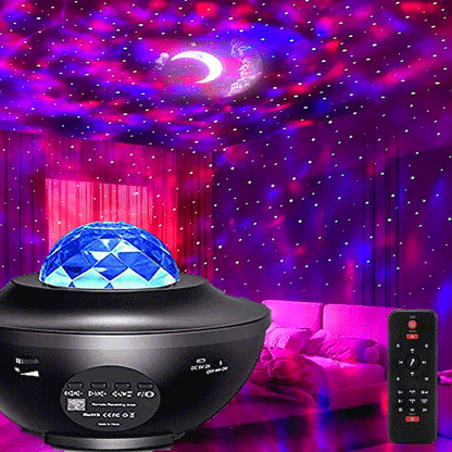 Starry Moon Galaxy Projector Light