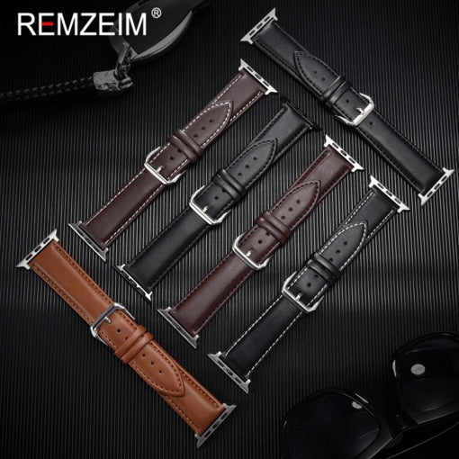 Simple Leather Straps For 42-44-45 & 49mm