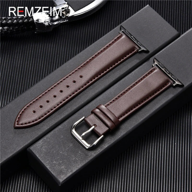 Simple Leather Straps For 42-44-45 & 49mm