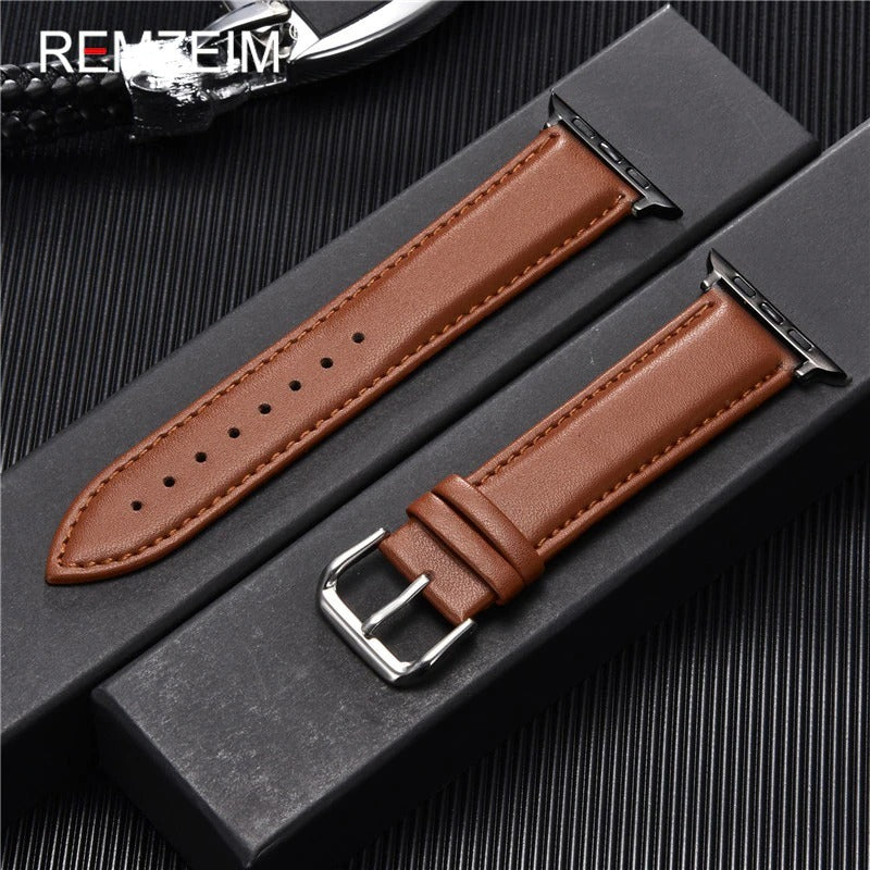 Simple Leather Straps For 42-44-45 & 49mm