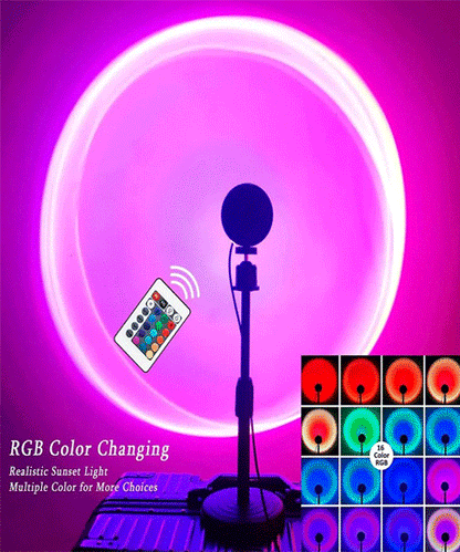 16 COLORS SUNSET PROJECTION LAMP REMOTE CONTROL