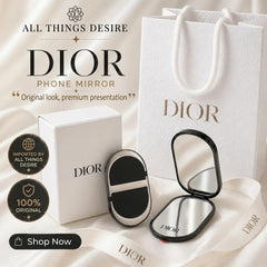 DI*R Beauty Phone Ring Holder – Dual Mirror (With Bag)