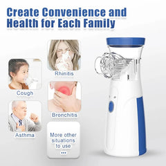 Mesh Nebulizer Machine JSL-W302 with Masks & Mini Inhaler for Kids & Adults