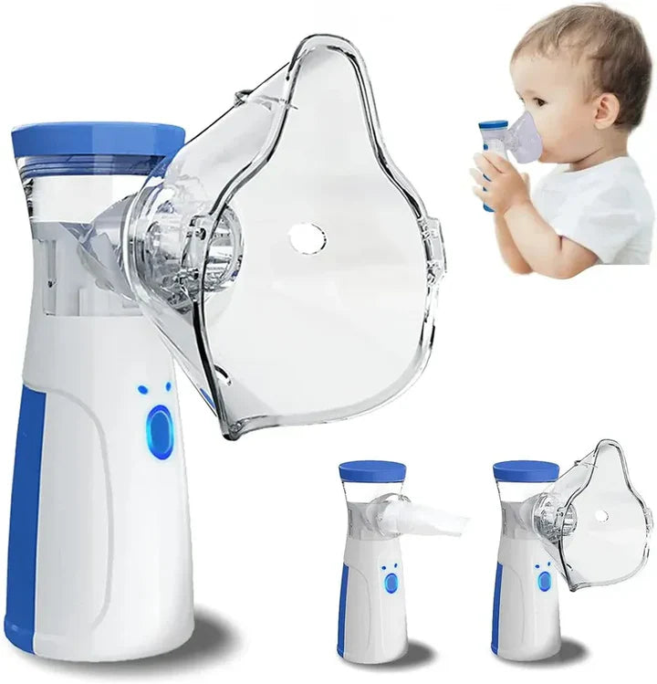 Mesh Nebulizer Machine JSL-W302 with Masks & Mini Inhaler for Kids & Adults