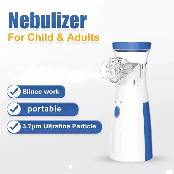 Mesh Nebulizer Machine JSL-W302 with Masks & Mini Inhaler for Kids & Adults